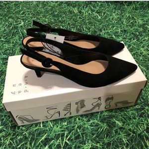 Black Slingback Heels